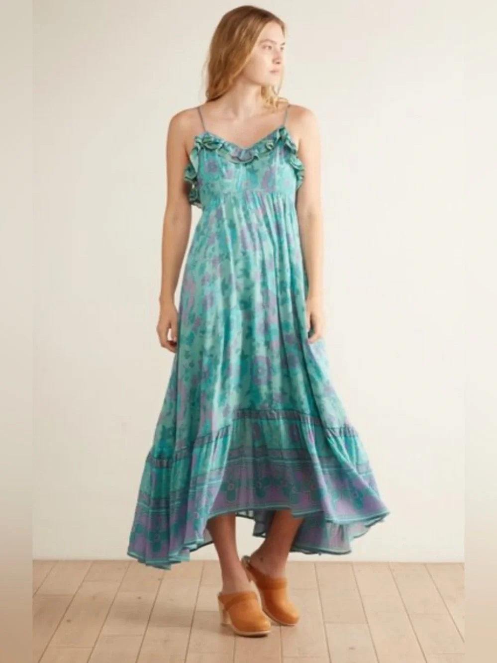 spell green maxi dress BLOSSOM SPELL WOVEN MAXI DRESS, TAUPE / M